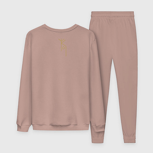 Женский костюм Руническая вязь - Защита / Пыльно-розовый – фото 2