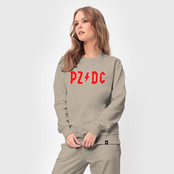 Костюм хлопковый женский PZDC ACDC, цвет: миндальный — фото 2