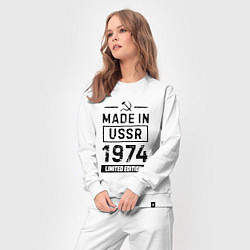 Костюм хлопковый женский Made In USSR 1974 Limited Edition, цвет: белый — фото 2
