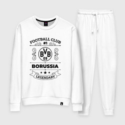 Костюм хлопковый женский Borussia: Football Club Number 1 Legendary, цвет: белый