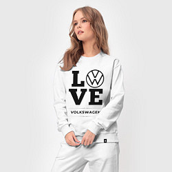 Костюм хлопковый женский Volkswagen Love Classic, цвет: белый — фото 2