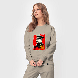 Костюм хлопковый женский СССР - Сталин, цвет: миндальный — фото 2