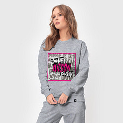 Костюм хлопковый женский Arson j-hope BTS, цвет: меланж — фото 2