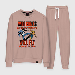 Костюм хлопковый женский Good knockout, цвет: пыльно-розовый