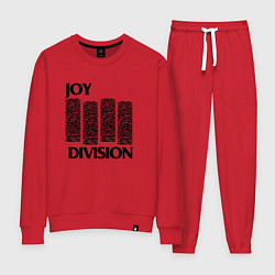 Костюм хлопковый женский Joy Division - rock, цвет: красный