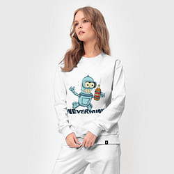 Костюм хлопковый женский Little Bender, цвет: белый — фото 2
