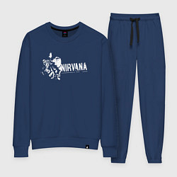 Костюм хлопковый женский Nirvana-Курт и гитара, цвет: тёмно-синий
