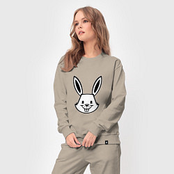 Костюм хлопковый женский Bunny Funny, цвет: миндальный — фото 2