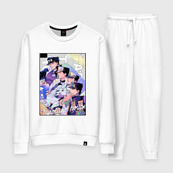 Костюм хлопковый женский Этапы жизни Джотаро- JoJO, цвет: белый