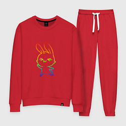 Костюм хлопковый женский Color Rabbit, цвет: красный