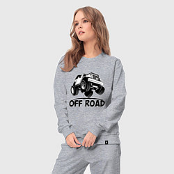 Костюм хлопковый женский Off road - Jeep Chrysler, цвет: меланж — фото 2