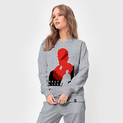 Костюм хлопковый женский Half life - Freeman, цвет: меланж — фото 2