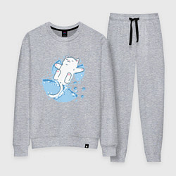 Женский костюм Снежный котоик