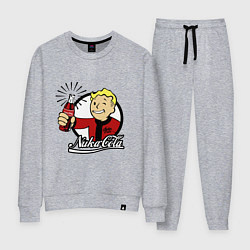 Костюм хлопковый женский Vault boy - nuka cola, цвет: меланж