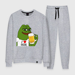 Костюм хлопковый женский Drink Pepe, цвет: меланж