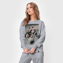 Костюм хлопковый женский Stray Kids Maxident, цвет: меланж — фото 2