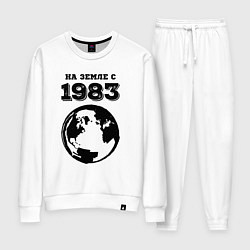 Костюм хлопковый женский На Земле с 1983 с краской на светлом, цвет: белый