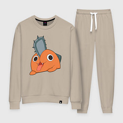 Костюм хлопковый женский Демон бензопилы - Почита, цвет: миндальный