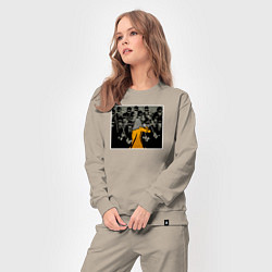 Костюм хлопковый женский Kill Bill том 1, цвет: миндальный — фото 2