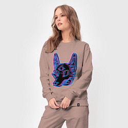 Костюм хлопковый женский Space Coyote, цвет: пыльно-розовый — фото 2