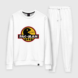 Костюм хлопковый женский Pac-man game, цвет: белый
