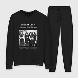 Костюм хлопковый женский Metallica Nothing Else Matters, цвет: черный