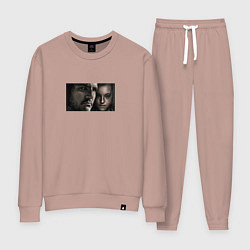 Костюм хлопковый женский Главные герои - Одни из нас, цвет: пыльно-розовый