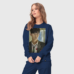 Костюм хлопковый женский Ли Су-Хёк, цвет: тёмно-синий — фото 2