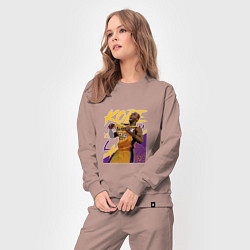 Костюм хлопковый женский Kobe champion, цвет: пыльно-розовый — фото 2