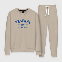 Костюм хлопковый женский Arsenal london the gunners, цвет: миндальный