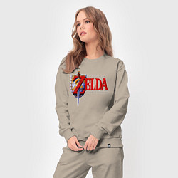 Костюм хлопковый женский The Legend of Zelda game, цвет: миндальный — фото 2