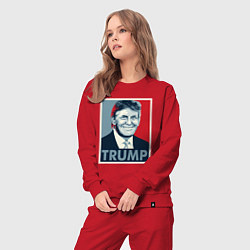 Костюм хлопковый женский Trump, цвет: красный — фото 2
