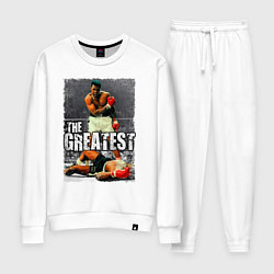 Костюм хлопковый женский Мухаммед Али великий, цвет: белый