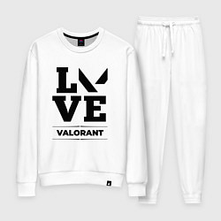 Костюм хлопковый женский Valorant love classic, цвет: белый