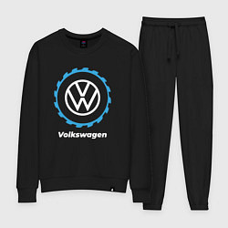 Костюм хлопковый женский Volkswagen в стиле Top Gear, цвет: черный
