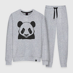 Костюм хлопковый женский Панда китайский медведь, цвет: меланж