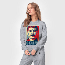 Костюм хлопковый женский Stalin USSR, цвет: меланж — фото 2