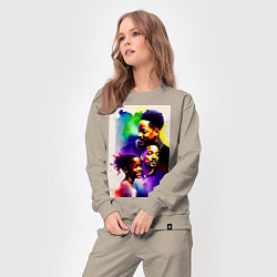 Костюм хлопковый женский Уилл Смит, цвет: миндальный — фото 2