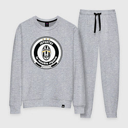 Костюм хлопковый женский Juventus club, цвет: меланж