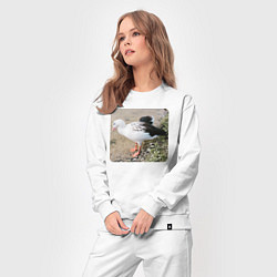 Костюм хлопковый женский Андский гусь, цвет: белый — фото 2