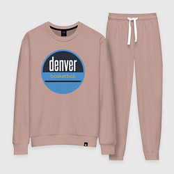 Костюм хлопковый женский Denver Nuggets basketball, цвет: пыльно-розовый