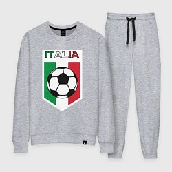 Костюм хлопковый женский Футбол Италии, цвет: меланж