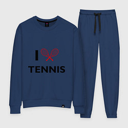 Костюм хлопковый женский I Love Tennis, цвет: тёмно-синий