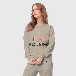 Костюм хлопковый женский I Love Squash, цвет: миндальный — фото 2