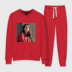 Женский костюм Blackpink Lisa red