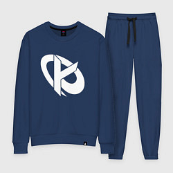 Костюм хлопковый женский Karmine Corp, цвет: тёмно-синий