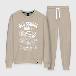 Костюм хлопковый женский NES gamer, цвет: миндальный