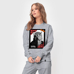 Костюм хлопковый женский Rap god, цвет: меланж — фото 2