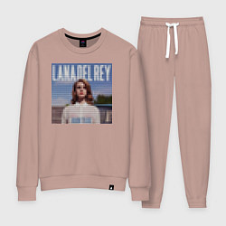 Костюм хлопковый женский Лего Лана дель Рей, цвет: пыльно-розовый