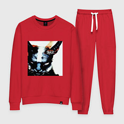Костюм хлопковый женский Slipkat Meowa, цвет: красный